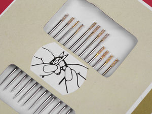 Premium Self-Threading Hand Sewing Needles - Easy-Thread Sewing and Patching Set (36 Blister Packs)