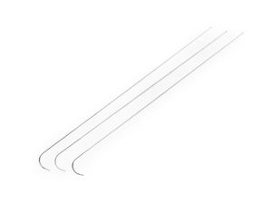 Premium Curved Beading Needles for Bead Spinners & Wooden Grinders - Flexible Thin Steel Needles