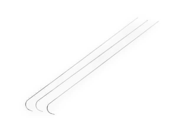 Premium Curved Beading Needles for Bead Spinners & Wooden Grinders - Flexible Thin Steel Needles