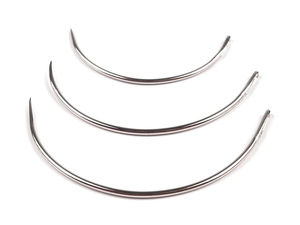 Heavy-Duty Curved Upholstery Needles - Professional Hand Sewing Needles for Leather, Canvas, and Heavy Fabrics