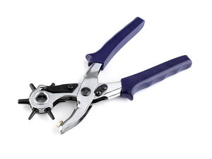Prym Revolving Leather Punch Pliers - Premium Heavy-Duty Hole Punch Tool for Leather, Fabric, and Crafts with Non-Slip Grip