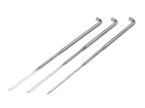 Professional Needle Felting Set - Assorted Sizes (0.5mm, 0.6mm, 0.7mm) - Nickel Finish, 7.8cm