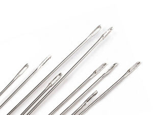 Premium 120mm Beading Needles – Long Thin Crafting Needles for Jewelry Making & Beadwork, 30-Piece Set (Nickel)
