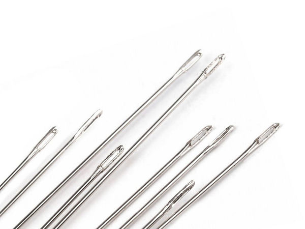 Premium 120mm Beading Needles – Long Thin Crafting Needles for Jewelry Making & Beadwork, 30-Piece Set (Nickel)