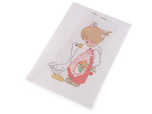 DIY Children's Cross Stitch Embroidery Kit - Creative Needlepoint Starter Set with Assorted Printed Motifs