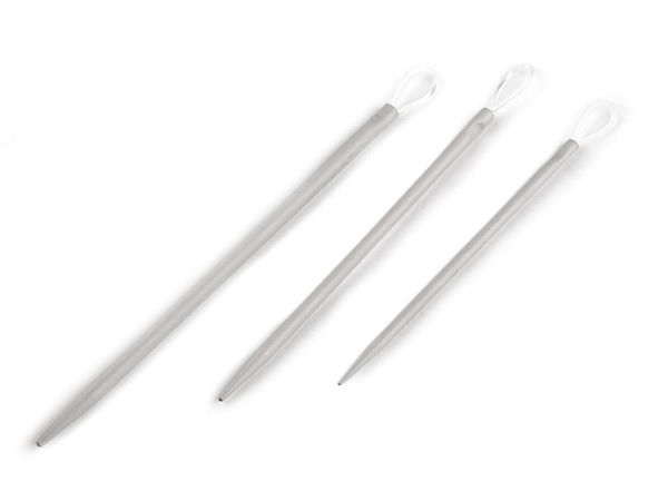 Pony Aluminum Wool Needles with Flexible Nylon Loop Eyes - 3-Piece Tapestry Needle Set for Knitting and Crochet