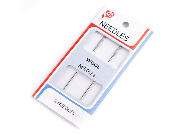 Premium Sharp Wool Needles with Large Eyelet – Nickel Finish Hobby & Upholstery Hand Sewing Needles