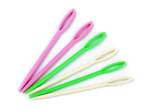 Premium Plastic Yarn and Embroidery Needles (90mm, Blunt Tip, Assorted Colors) - Flexible Weaving & Sewing Tools for Knitting and Crochet