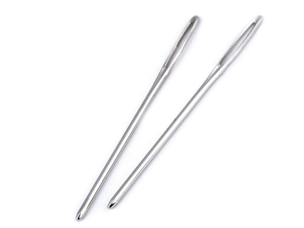 Premium Nickel-Plated Metal Blunt Tapestry Needles (50mm, 60mm, 70mm) for Darning, Crochet, and Embroidery