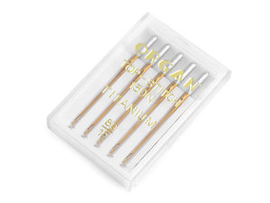 Organ Titanium Top Stitch Sewing Machine Needles - Premium Gold Finish, Sizes 70, 80, 90
