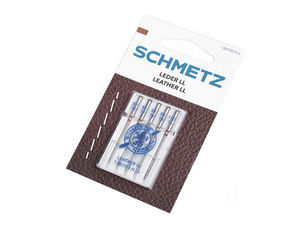 Schmetz Premium Leather Sewing Machine Needles, Assorted Sizes (80/12, 90/14, 100/16)