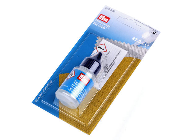 Prym Fray-Check Fabric Adhesive (22.5 ml) - Premium Liquid Textile Glue & Edge Sealant for Buttonholes, Seams, and Denim