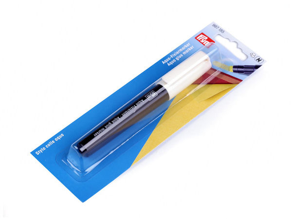 Prym Aqua-Fixiermarker Temporary Fabric Glue Pen – Washable Textile Adhesive Marker for Sewing, Patchwork and Quilting