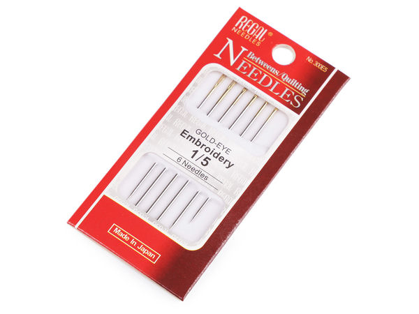Premium Embroidery Needles - Sharp Hand Sewing & Stitching Needles (Nickel Finish)