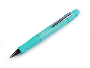 Prym Fabric Marking Chalk Pencil Set (0.9mm) with Eraser and Refills – Turquoise