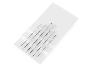 Premium Sharp Hand Embroidery Needles - Large Eye Nickel-Plated Needles for Precise Stitching & Aari Work