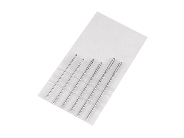 Premium Blunt Embroidery Needles for Tapestry, Cross-Stitch & Wool Sewing - Nickel Finish