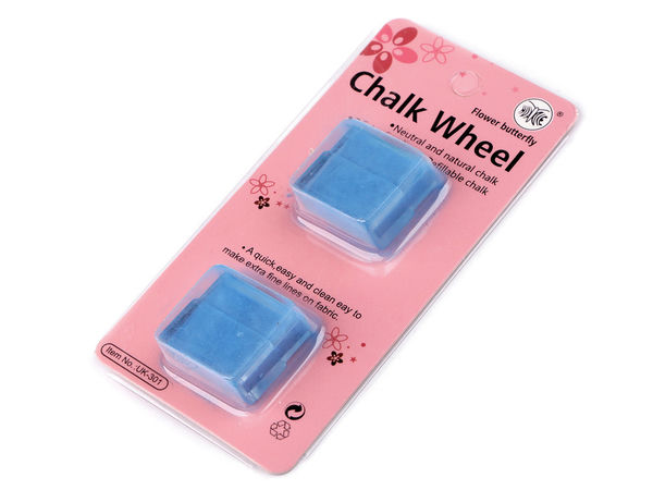 Premium Tailor's Chalk Powder Refill in Protective Case - Fine Fabric Marking Chalk