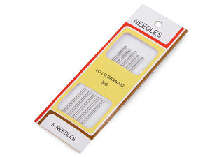 Premium Long Darning Needles with Extra-Large Eyelet (75mm, Nickel Finish)