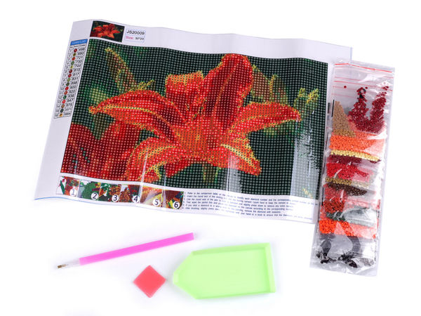 Premium DIY Diamond Painting Kit (20x30 cm Canvas) - Creative 5D Rhinestone Art Set for Stress Relief and Home Decor