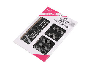 Premium Hand Sewing and Embroidery Needle Set (55-Piece) - Assorted Universal, Burlap, Wool & Long Needles in Nickel