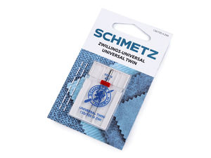 Schmetz Universal Twin Sewing Machine Needle - 4.0mm Width, Size 90/14