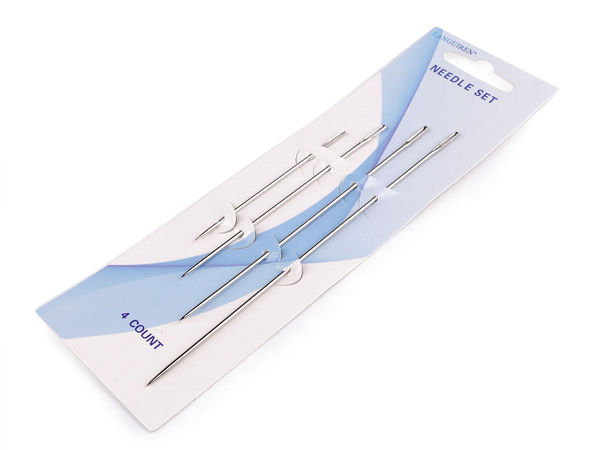Premium Long Upholstery & Hobby Needles – Heavy-Duty Nickel-Plated Crafting Needles with Extra-Large Eye for Mattresses, Cushions & Pillows