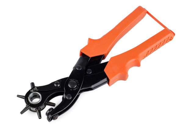 Professional Leather Punching Pliers - Heavy-Duty 6-Size Rotary Hole Punch Tool