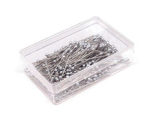 Premium Pearl Headed Steel Sewing Pins - 25mm, 12g (Nickel)