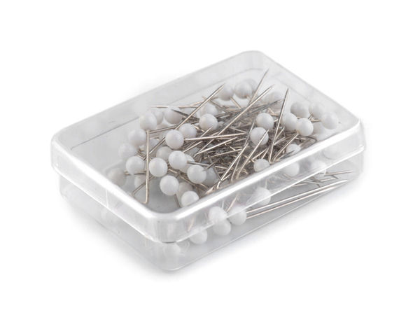Premium Pearl Headed Steel Sewing Pins (32mm) - Comfort-Grip Dressmaking & Tailoring Pins