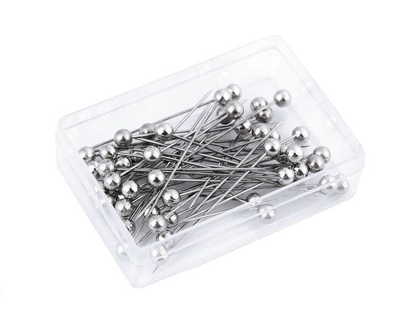 Premium Pearl Headed Steel Pins - 38mm Decorative Pins for Floristry, Crafts & Wedding Decor
