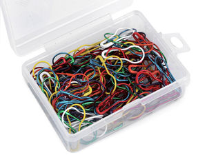 Premium Pear-Shaped Safety Pins (22mm) in Hinged Storage Box - Multipurpose Haberdashery & Tagging Pins