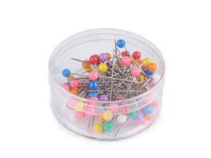 Premium Stainless Steel Pins with Colored Plastic Heads - 32mm Multipurpose Haberdashery and Floristry Pins (Assorted Colors)