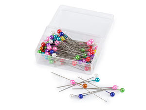 Premium Pearl Headed Steel Pins (40mm) - Decorative Crafting, Dressmaking, and Floral Pins