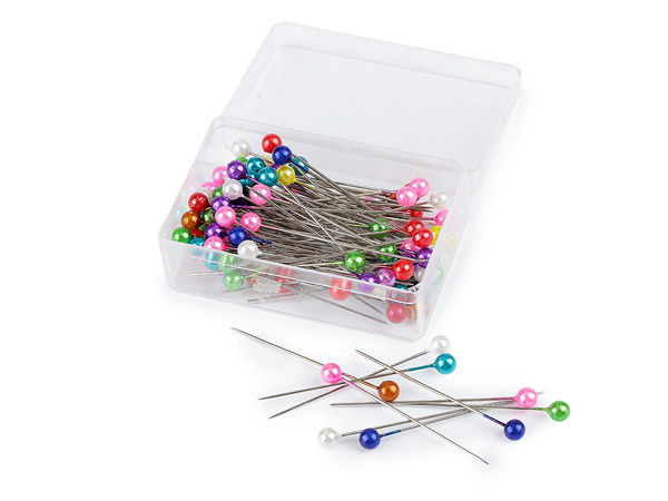 Premium Pearl Headed Steel Pins (40mm) - Decorative Crafting, Dressmaking, and Floral Pins
