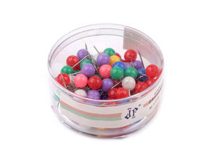 Premium Stainless Steel Pins with Colored Plastic Heads (17mm) - Multipurpose Craft & Floral Pins
