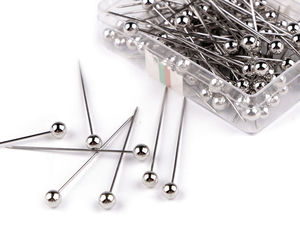 Premium Pearl Headed Stainless Steel Pins (38mm) - Elegant Decorative Pins for Floral Arrangements, Crafts, and Haberdashery