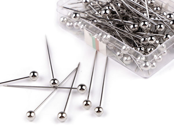 Premium Pearl Headed Stainless Steel Pins (38mm) - Elegant Decorative Pins for Floral Arrangements, Crafts, and Haberdashery