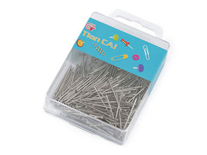 Premium All-Metal Dressmakers Steel Pins - 26 mm Nickel Pins for Sewing & Tailoring