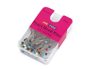 Premium Steel Glass Head Sewing Pins - 33 mm Assorted Color Haberdashery & Tailoring Pins