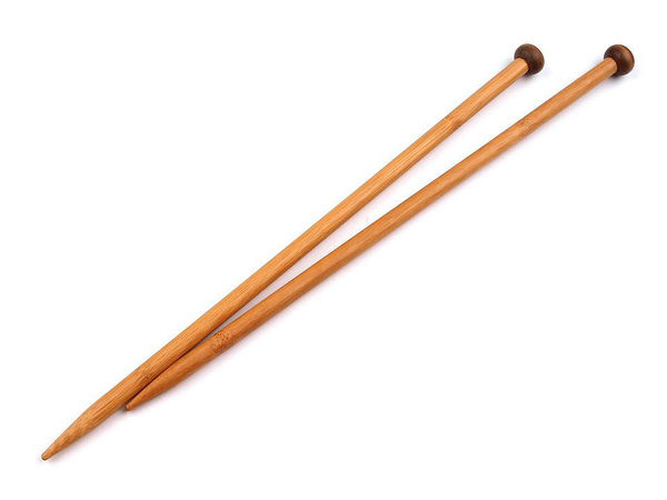 Premium Dark Bamboo Knitting Needles (No. 10) - Ideal for Thicker Yarn