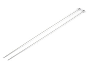 Premium Silver Straight Knitting Needles for Fine Yarns and Delicate Garments