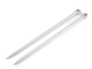 Premium Straight Knitting Needles (No. 12 / 12mm) – Lightweight Single-Pointed Needles for Chunky Yarn, Sweaters & Crafts