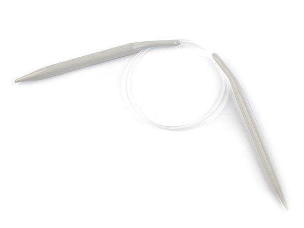 Premium Circular Knitting Needles with Flexible Cable (9mm, Silver)