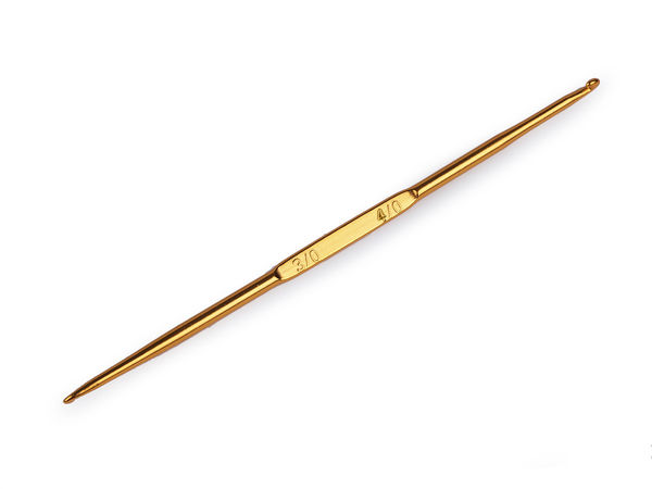 Premium Double-Sided Copper Crochet Hook - Lightweight Dual-Tip Tool for Crocheting, Knitting, and Dropped Stitch Repair