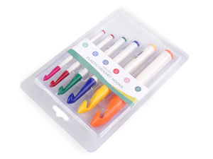 Premium Large Crochet Hook Set (6-Piece, Sizes 7-20mm) - Lightweight Hollow Hooks for Chunky Yarn & Crochet Projects, Assorted Colors