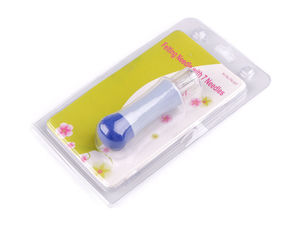 Premium 7-Needle Felting Pen for Precision Wool Dry Felting (Blue) - Multi-Needle Crafting Tool with Safety Shield