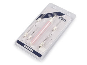 AIRO Punch Needle Embroidery Kit - Premium Hollow Needle Pen Set with 6 Interchangeable Needle Sizes & Long Threader, Pale Pink