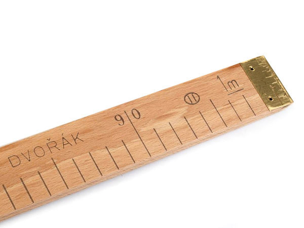Professional Wooden Tailor's Meter Ruler with EU Calibration Certification