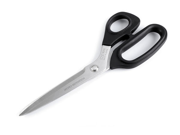 KAI Professional Tailor Scissors 25cm (10") - Micro-Serrated Japanese Steel Fabric Shears with Ergonomic Neoprene Handles